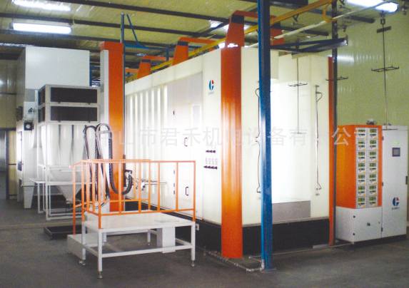 Multi-cyclone system booth